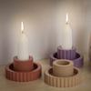 Candle Mould Decors Casting Molds DIY 3D Silicone Mould Cylinders Striped Mould Silicone Molds Handicrafts Candle Holder