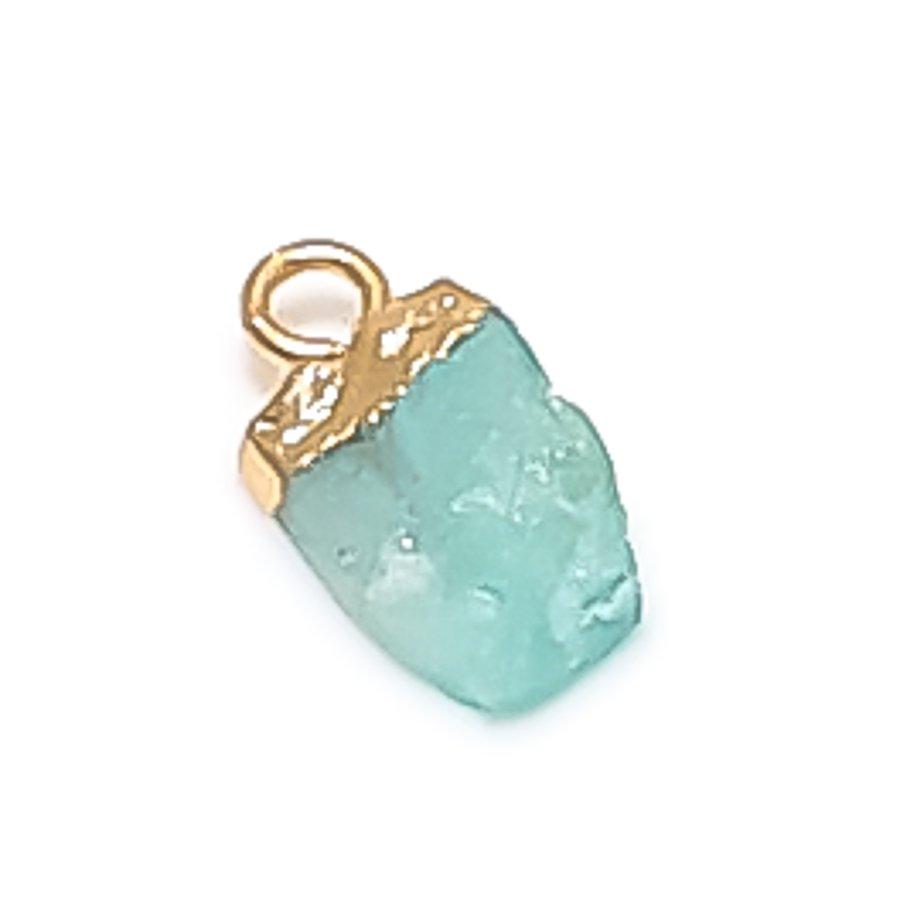 

Натуральный Аквамарин Необработанный Драгоценный Камень 925 Стерлинговое Серебро Ювелирный Кулон 0,59 F6m08