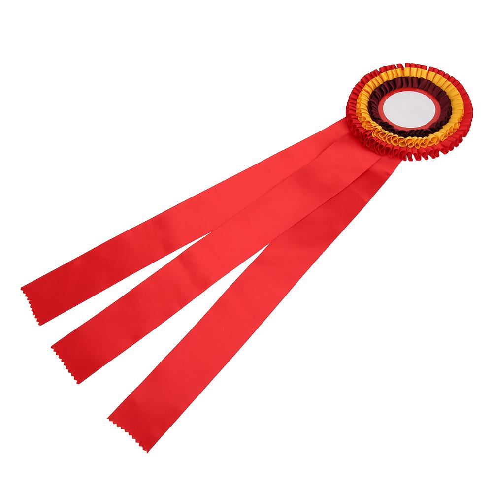 Second Place Rosette Ribbon Badge Exquisite Small Medal Award