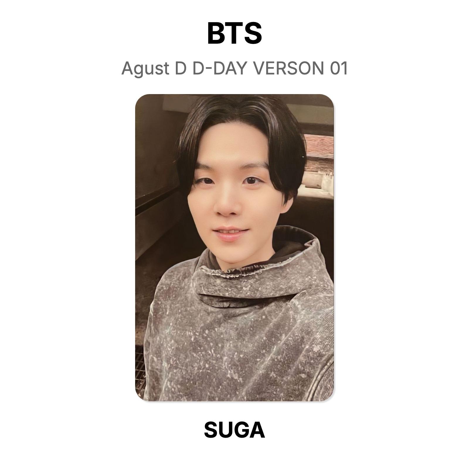BTS Agust D D-DAY VERSON 01 Official Photocard SUGA