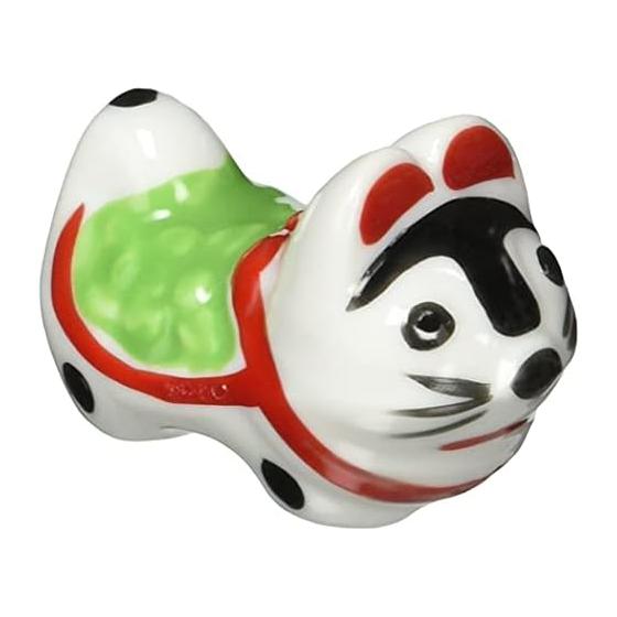 Mino Ware Fun Chopstick Rest Series Chopstick Rest Komainu Green