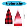 Christmas Elf Knitted Caps for Adult Lovely Striped Hat Santa Hat for Holiday Family Gathering Party Costume Hat
