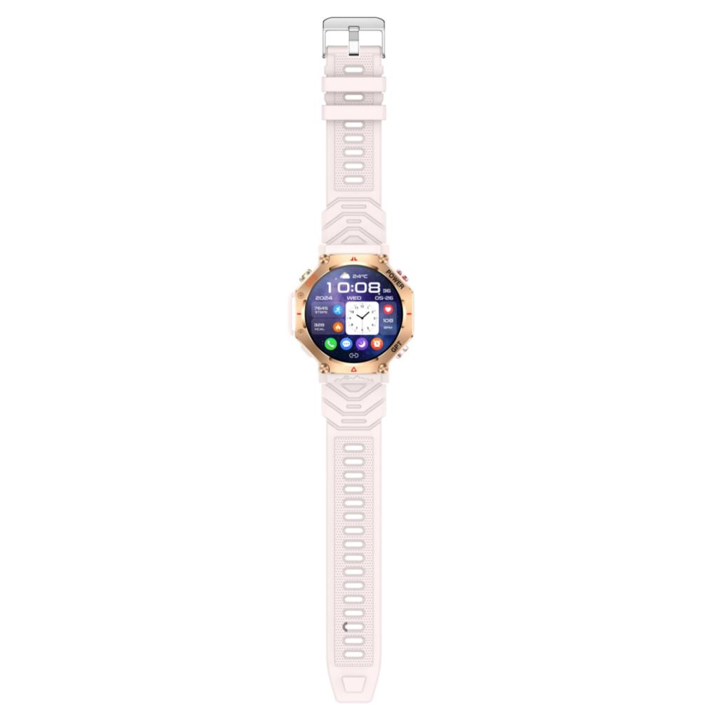 Rainbuvvy KC91 GPS Smart Bracelet 1.39inch TFT 360x360 BLE5.3 GPT 3ATM Waterproof 530mAh Bluetooth Call Flashlight Android Smartwatch