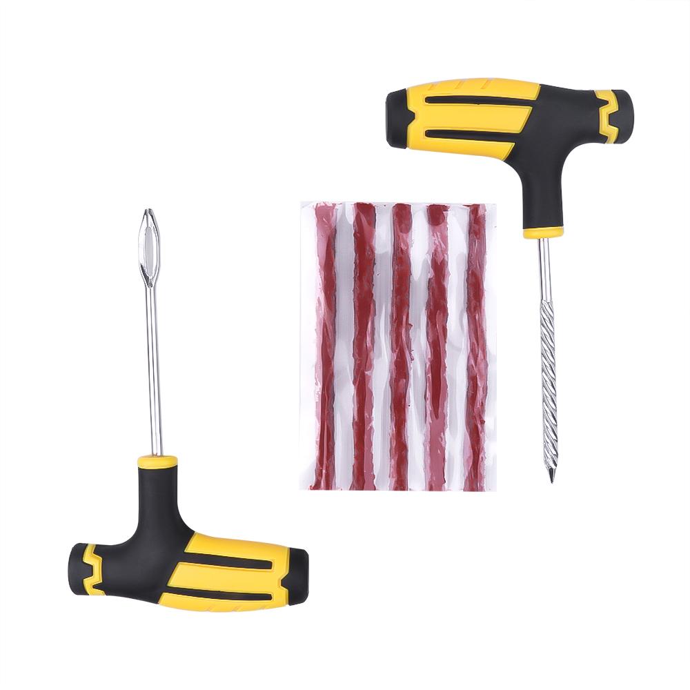 Car Tire Repair Tool Tire Repair Kit Studding Tool Set Puncture Plug Practical Hand Tools for Car Truck Motorbike Z4