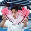 Carbon Plate Running Shoes Men Women Lightweight Marathon Training Sneakers With Full Cushioning Breathable Mesh Upper