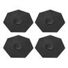 4 Stück Radnabenkappe Schwarz Stilvoller Look Staubdicht Schnallenmontage Schützende Mittelradnabenkappe für Fahrzeug