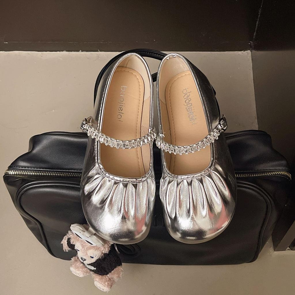 Comfortable and versatile casual small leather shoes women's spring and summer 2025 new Xiaoxiangfeng single shoes princess shoes soft-soled single 