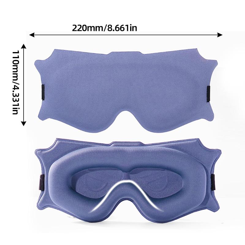 3D Blackout Eye Mask Effective Blackout for Home Office Sleeping Eye Mask Light New Sweat Absorption Breathable and Adjustable