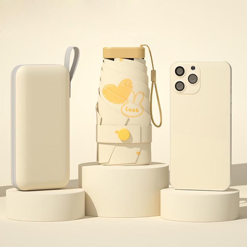 Mini Capsule Six-Fold Sun & Rain Umbrella