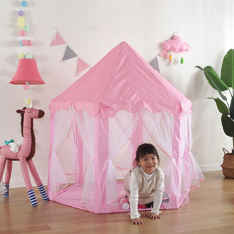 Children's Hexagonal Princess Castle Indoor Play Tent