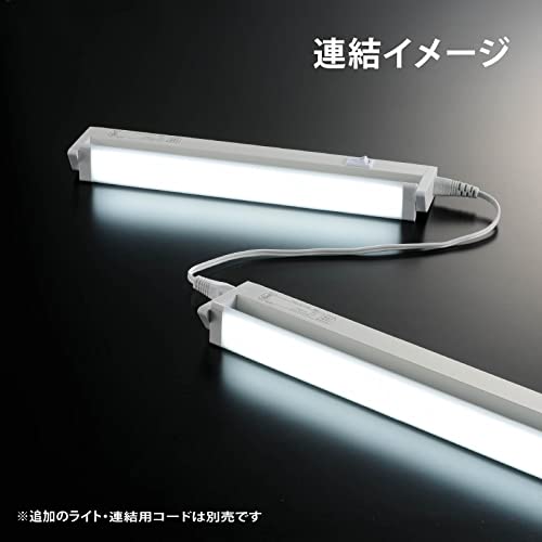 OHM Electric LED E-Bright Slim Multipurpose Light, Outlet Type, Daylight White, 14W, 857mm, Slim, Kitchen Under-Shelf Light, LT-NLES14D-HN, 06-4034