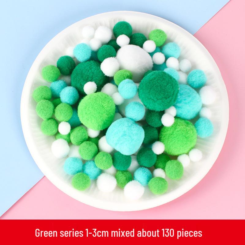 Colorful High Elastic Plush Pom Poms & Chenille Stems for DIY Crafts & Kindergarten Projects