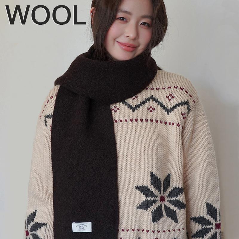 Women'S Winter Scarves Cashmere Scarf Girl Black Ladies Winter Wool Scarf Solid Color Scarves Warm Cold-Proof Poncho