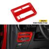 Red Interior Headlight Switch Button Panel Trim Cover Bezels For Ford F150 +