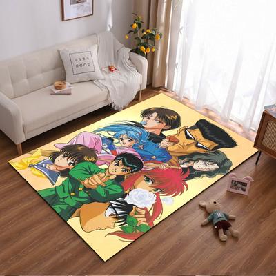 Anime-Style Carpet with Vibrant Character Artwork for Room Decor Suitable for Use As an Anti-slip for Living Room Bedroom Sofas