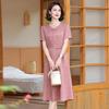 2025 New Chinese Style Summer Dress for Middle-Aged Women