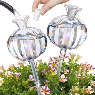 Self Watering Bulb Cactus Design Planter Insert Automatic Watering Device Plant Watering Globes for Houseplants Vacation Watering