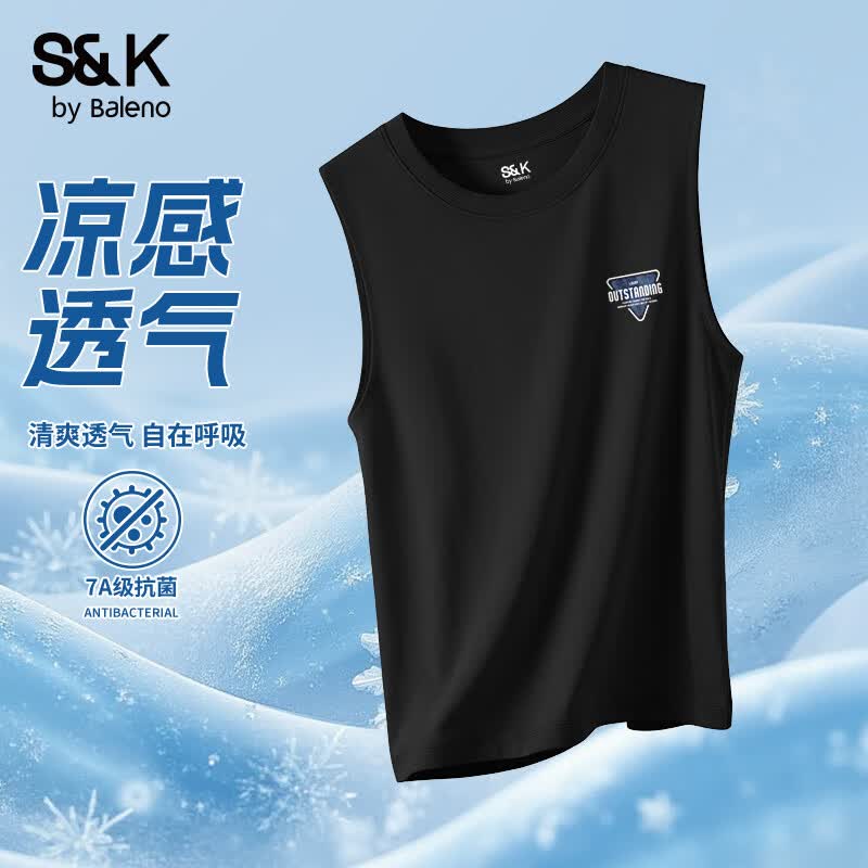 Baleno Men s Breathable Sleeveless Tank Top 2XL