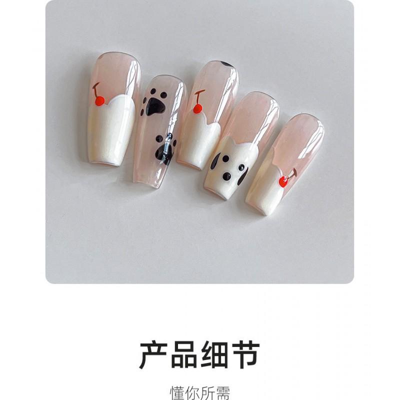 5-in-1 Nail Dotting Pen Press Type Art Tool Drawing Blending Pulling Rhinestone Picking Powder Buffing