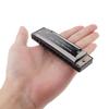 10 Holes KeyC Blues Harmonica Beginner Gifts Brass Reed Plate Black Mouth Organ 20 Tunes
