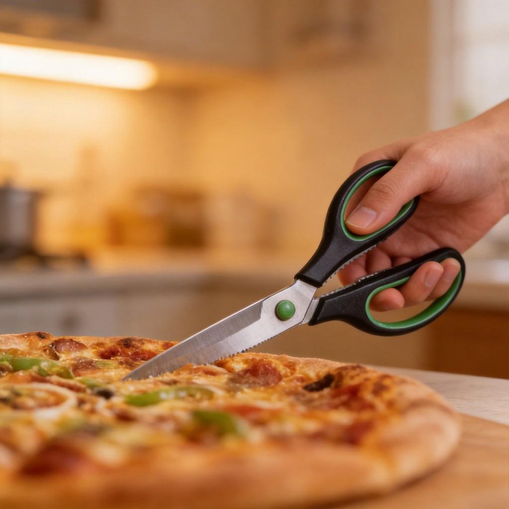Kitchen Stainless Steel Pizza Cutter 2in1 Detachable Kitchen Scissors For Home Cooking And Baking