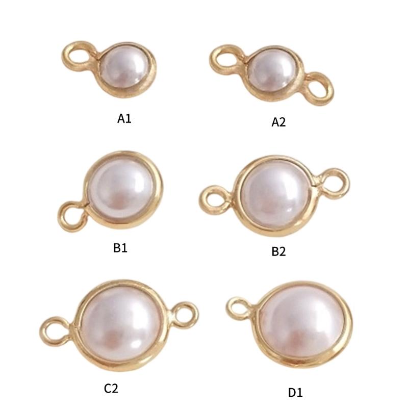 5Pieces Pearls Pendants Jewelry Making Part Fashion Accessory Perfect for Unique Jewelry Making and Craft Accessories