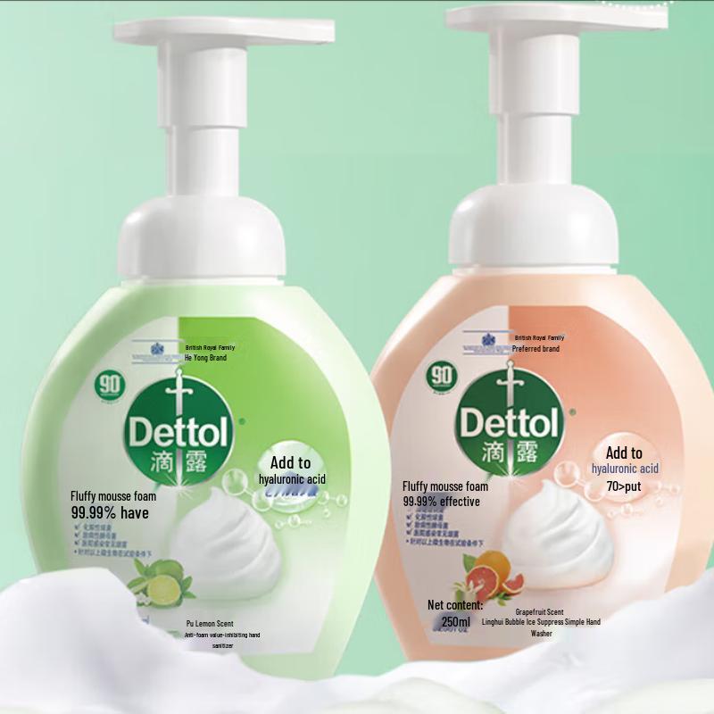 Dettol Anti-bacterial Foam Hand Wash Floral & Grapefruit Twin Pack