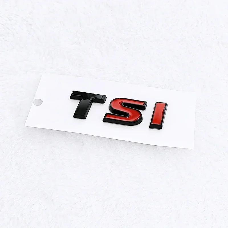 Adesivo Emblema de Carro Letras TSI ABS 3D Decalque de Emblema Traseiro