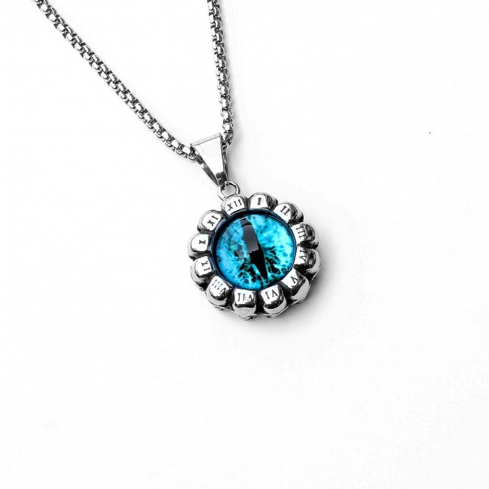 Vintage Viking Iron Triangle Shield Titanium Steel Pendant Necklace for Men