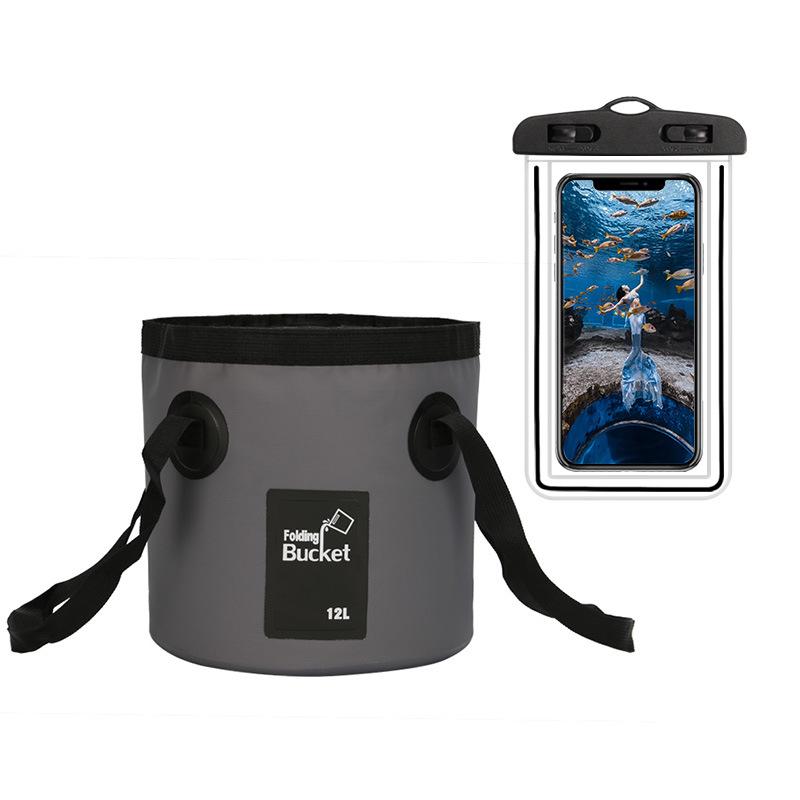 Portable Folding Waterproof Travel Fishing Bucket Bag