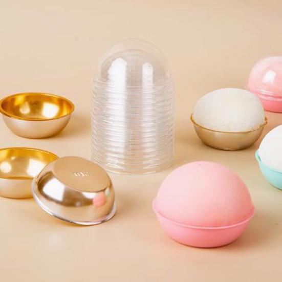 50Pcs Cake Packaging Box Set Transparent Plastic Mini Cupcake Boxes with Secure Lid Bakery Gift Box for Small Cakes Pastries Desserts Cookies