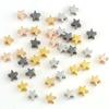 10pcs Copper Beads Charms Cross Heart Star Moon Beads Plated Crafts Color Retention Beads for Jewelry Making Diy Bracelet Necklace