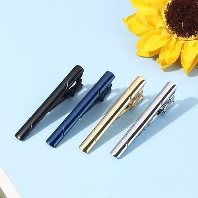 New Tie Clips Metal Necktie Pin For Men Formal Wedding Ceremony Gold Male Women Ties Suit Accessories