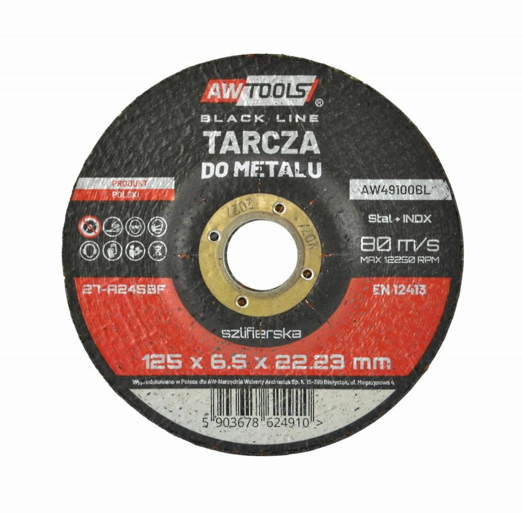 Awtools Tarcza Do Metalu Szlifierska 125*6,5Mm Black Line