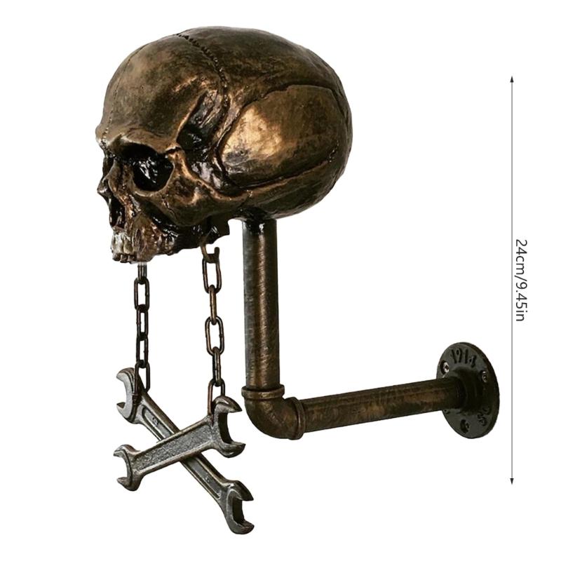 Helmet Holder Wall Mount Rack for Coat Skull Head Holder Helmet Display Rack