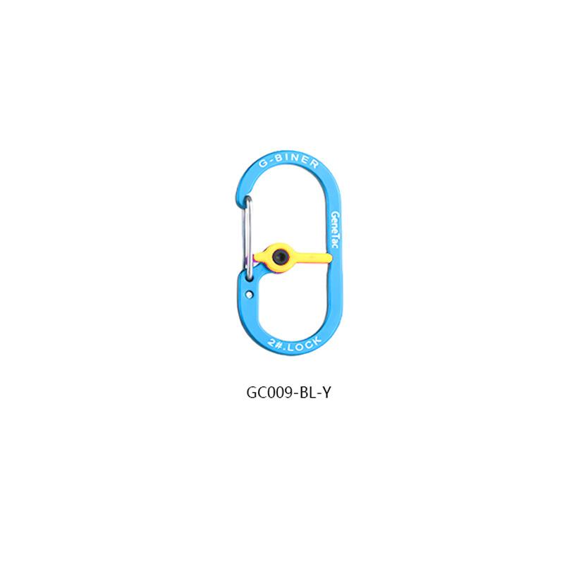 

10 шт., Карабин с замком, Алюминиевый сплав №2, Креативный уличный ключ с замком от потери, G-образная пряжка 10 pcs