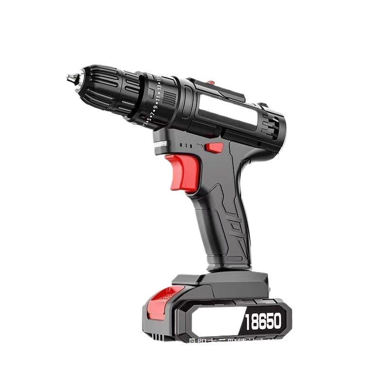Industrial Grade Dual Speed Rechargeable Lithium Power Drill for Household and Multi-functional Use