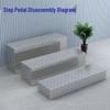 Jundingying Industrial Stainless Steel Anti-slip Step Stool
