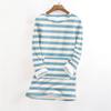 Women's Fashionable Printed Round Neck Long Sleeved Plush Warm Pullover Top