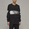 Y-3 FW22 Kreatives Design Locker Sitzender Pullover Langarm T-Shirt Herren Tops Schwarz H44811