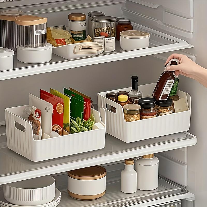 Transparent Desktop Storage Box for Kitchen Condiments Removable Spice Rack Modern Simplicity Design