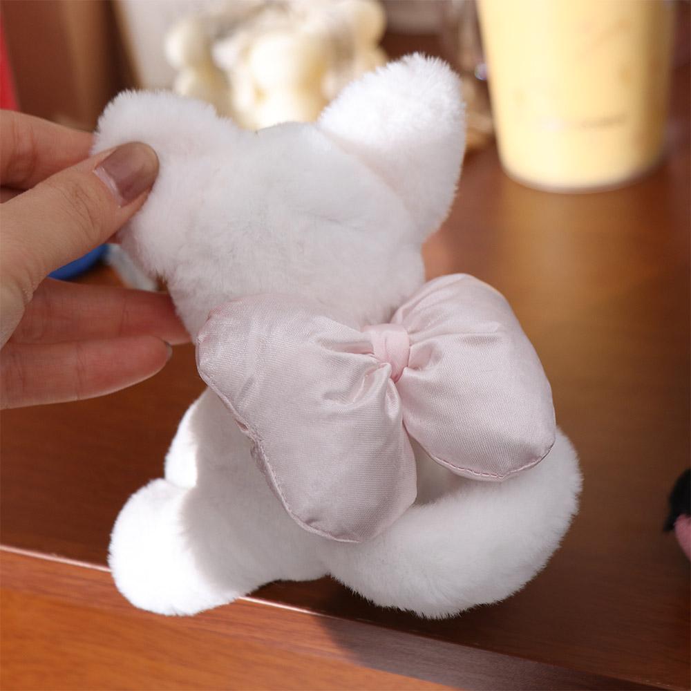 Soft Bow Cat Plush Keychain PP Cotton Stuffed Doll Keychain Lovely Kitty Keyring Doll Kid Girl Boy