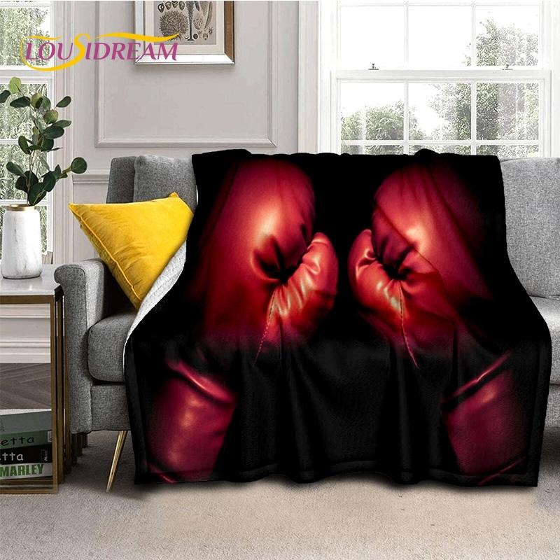 

Boxing Gloves Boxer Fight Cartoon Soft Flannel Blankets,Throw Blanket Comfortable Blanket for Picnic Beds Sofa Home Bedroom Gift 75x90cm