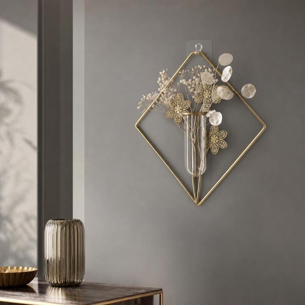 Vase Wall Mounted Planter Iron Art Wall Decoration Hydroponic Plant Holder  Home Decor