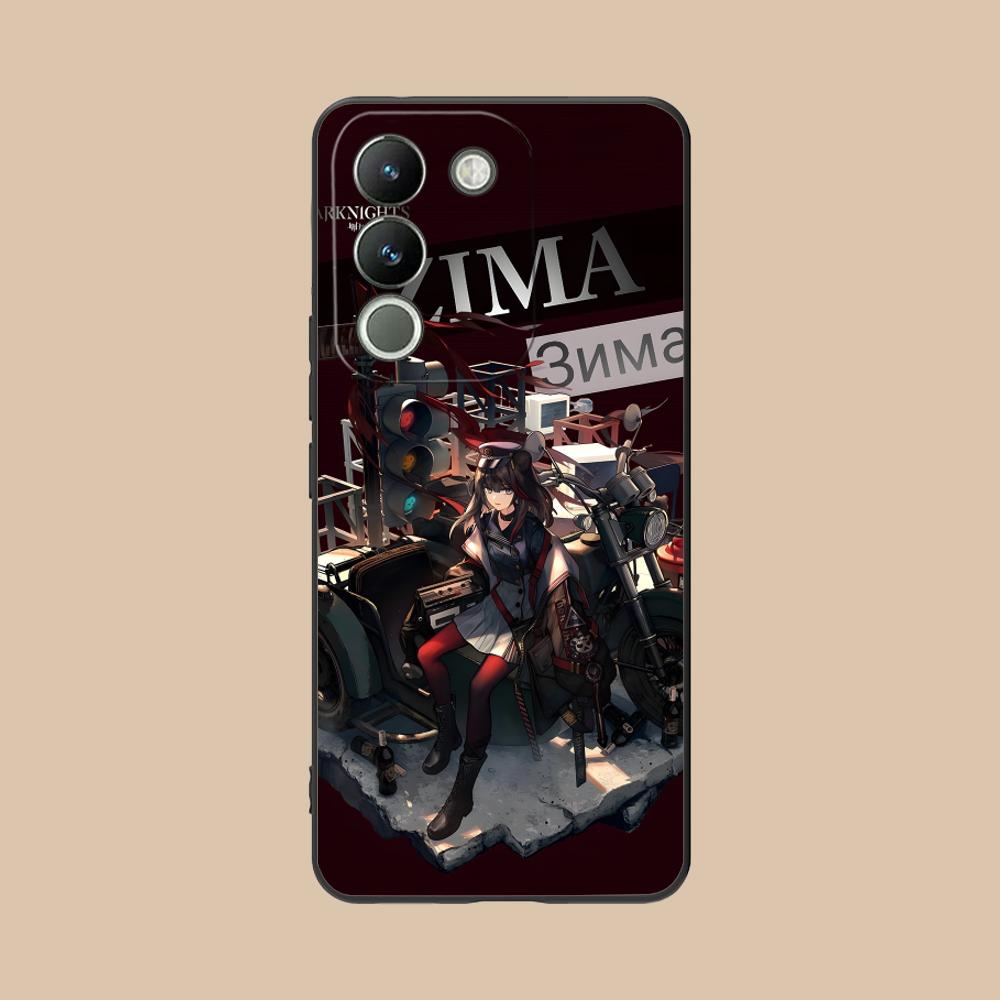 Arknights Zima Matte TPU Mobile Phone Case for VIVO V60 V50 V40 V30 V29 V27 V25 V23 Pro Lite 5G Colorful Printing Cover