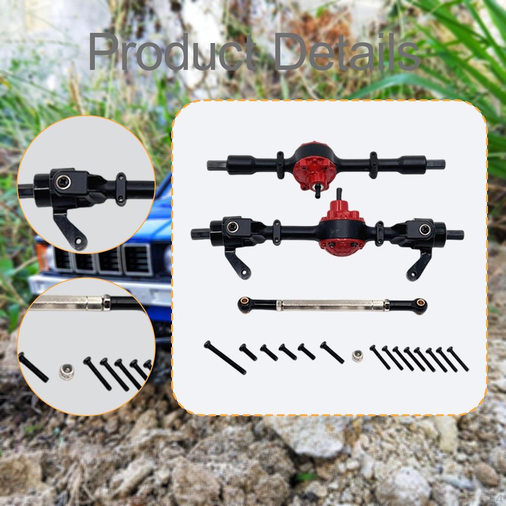 1/16 RC Car Front Rear Axle Set Accessory, Replace Easy to Install Practical, Portable