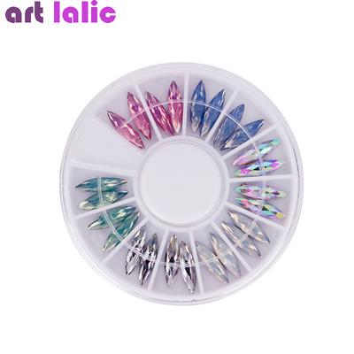 1 Wheel 3D Nails Art Decorations Rhinestones For Nails Horse Eye Design Crystal Accessories DIY Tool