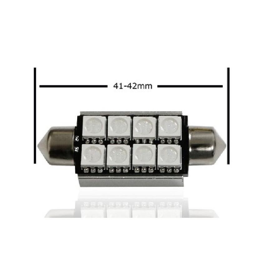 (4) Blue 4-SMD CAN-bus 1.72-Inch 41mm LED Festoon Interior Map Replacement Bulbs