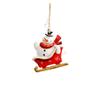 Resin Christmas Tree Hanging Ornament Snowman Xmas Pendant  Festive  Ornaments