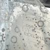 Embroidered sequin round patchwork net fabric suitable for wedding dresses formal gowns and designer clothing fabrics